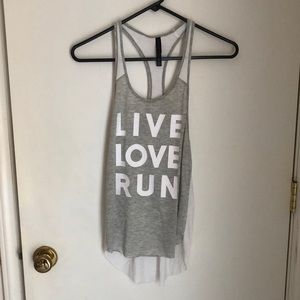 Live Love Run Athletic tank top size XS